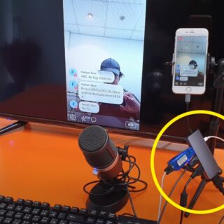 iPhone直播 接鍵盤滑鼠螢幕麥克風 轉接器