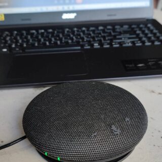 360度環繞全向型收音麥克風與擴音 適合2~3人視訊會議